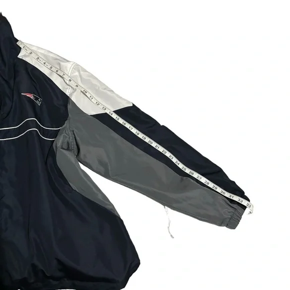 Vintage New England Patriots Dunbrooke Windbreaker Jacket XL SI Logo NFL Sports - Picture 13 of 15